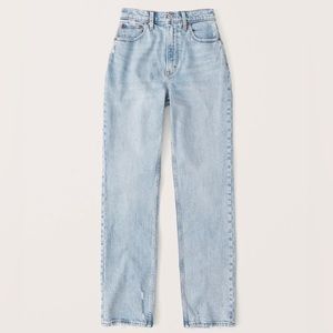 Abercrombie & Fitch Curve Love 90’s Straight Ultra High Rise Jeans
